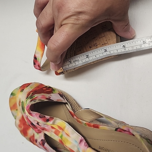 Naturalizer N5 Comfort bright colorful Lulianna espadrille sandals sz 9.5 - Picture 10 of 11